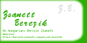 zsanett berczik business card